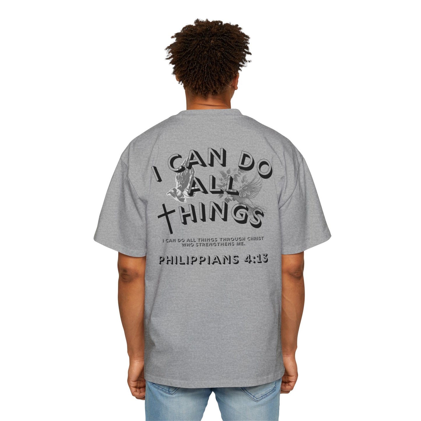 I Can Do All Things 'Philippians 4:13' Oversized Tee