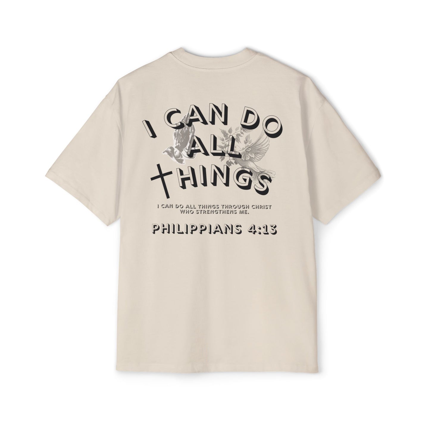 I Can Do All Things 'Philippians 4:13' Oversized Tee