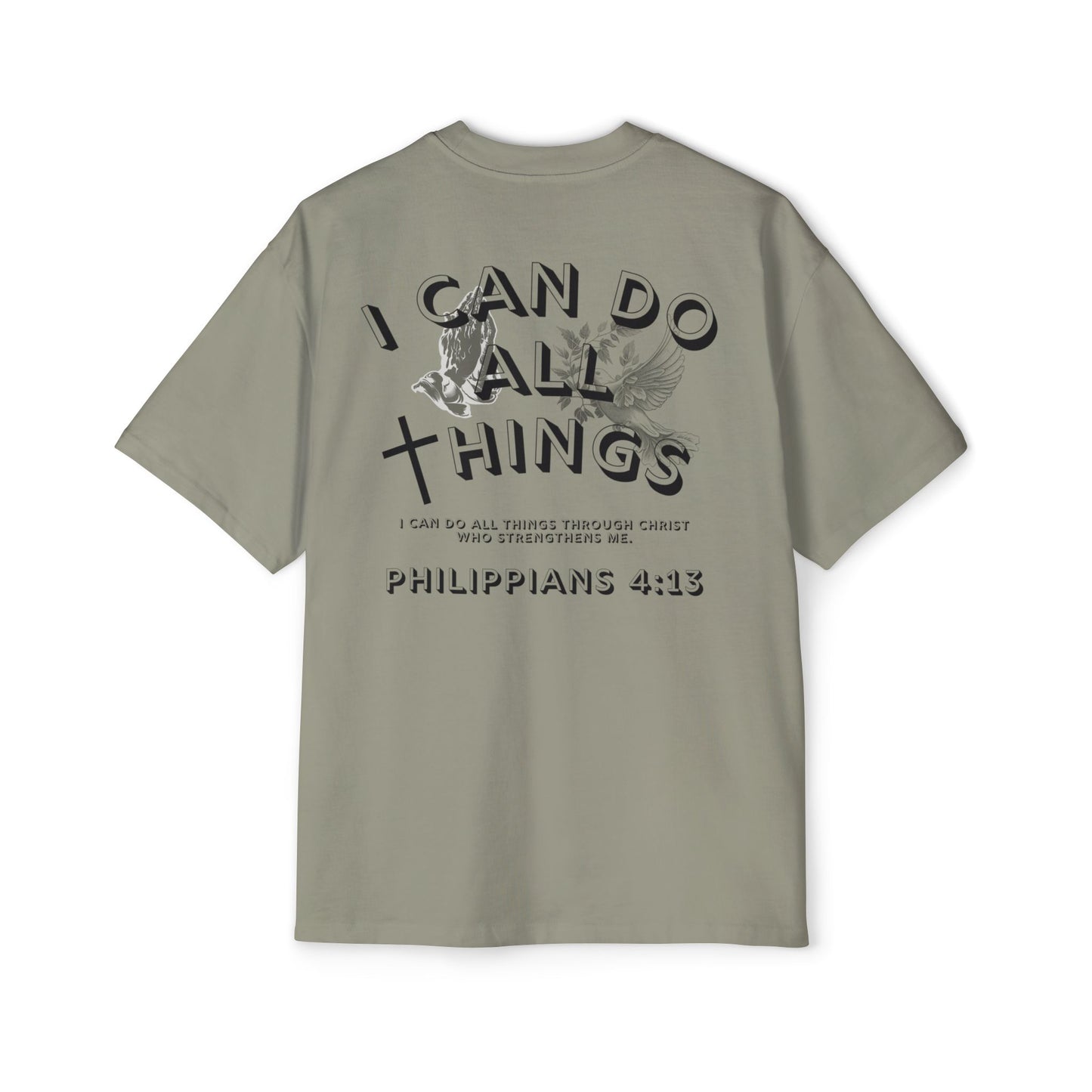I Can Do All Things 'Philippians 4:13' Oversized Tee