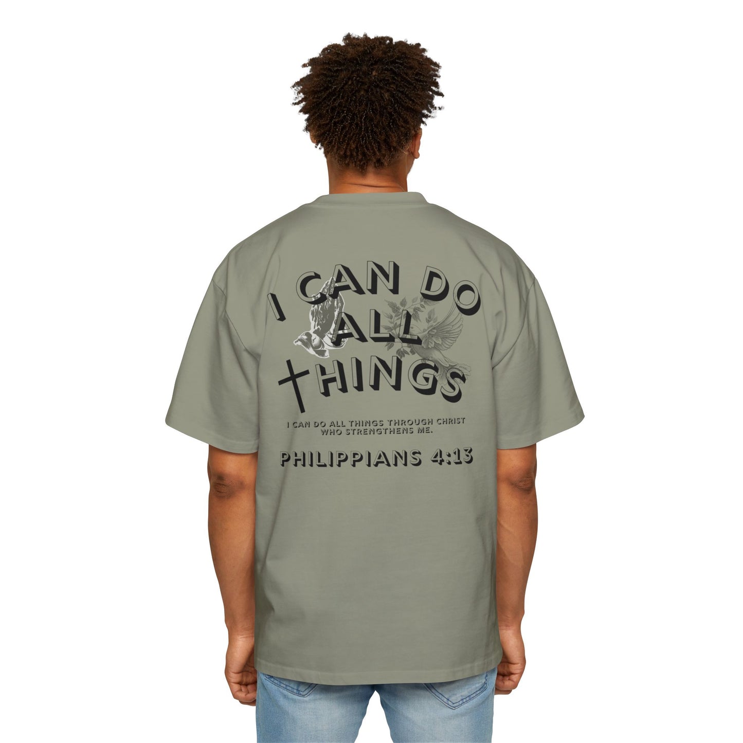 I Can Do All Things 'Philippians 4:13' Oversized Tee