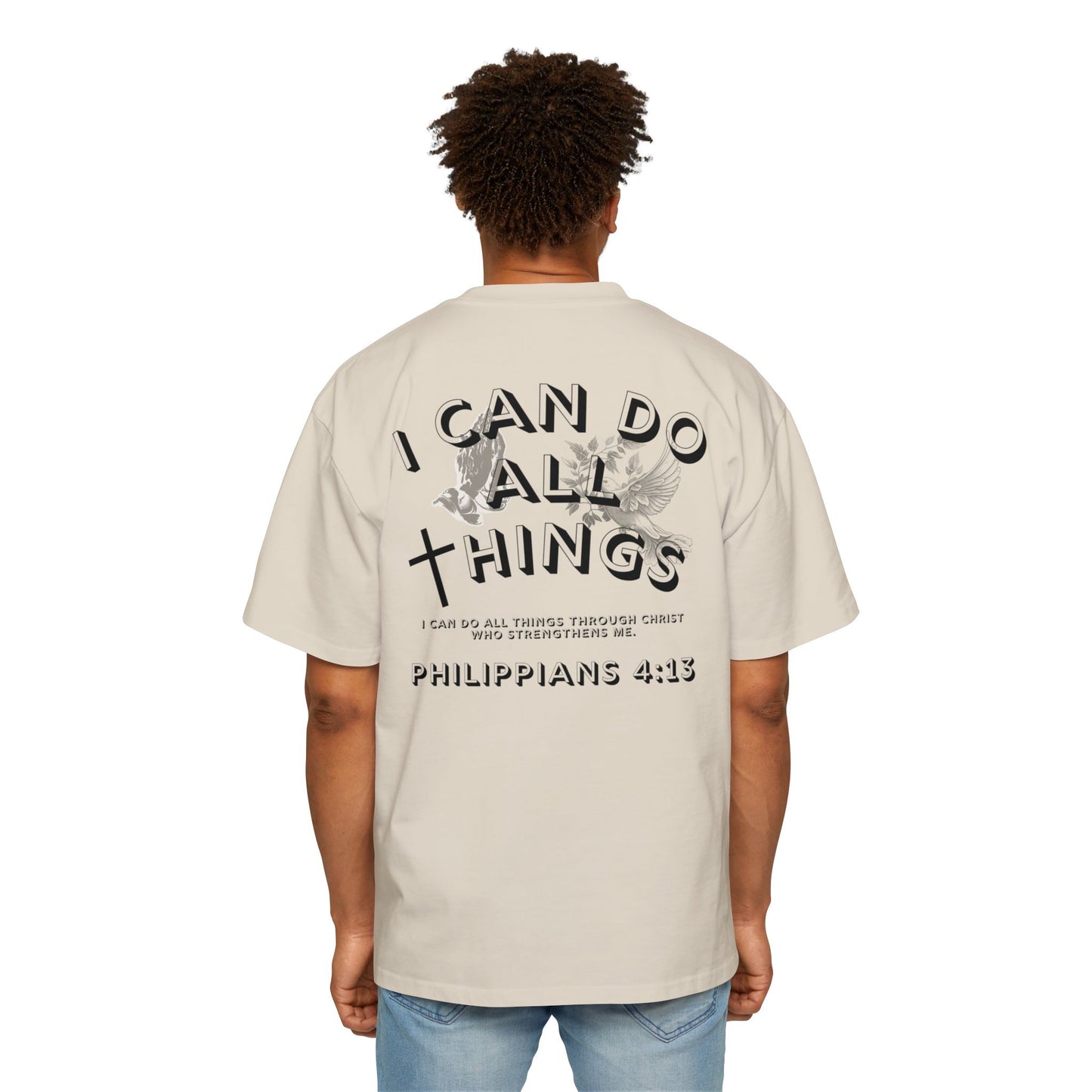 I Can Do All Things 'Philippians 4:13' Oversized Tee
