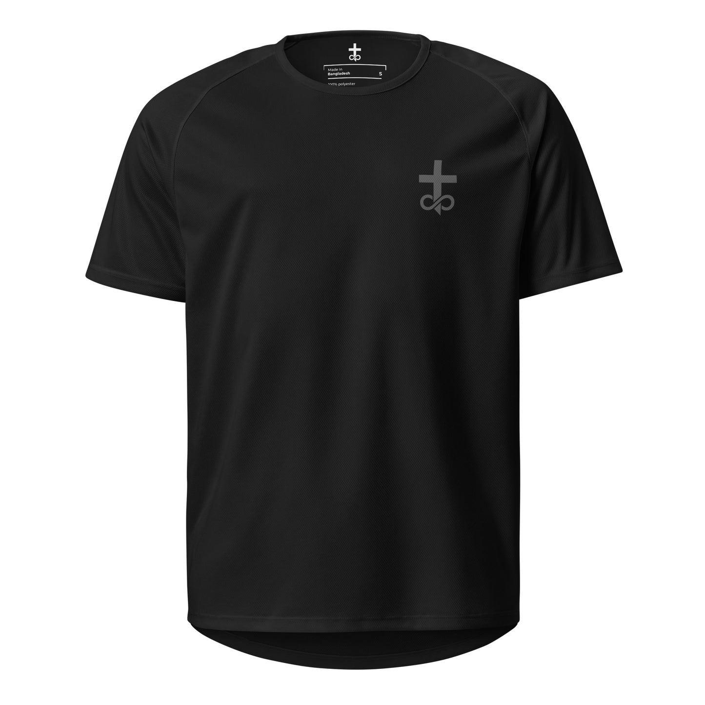 Grey American Jesus Fish T-Shirt