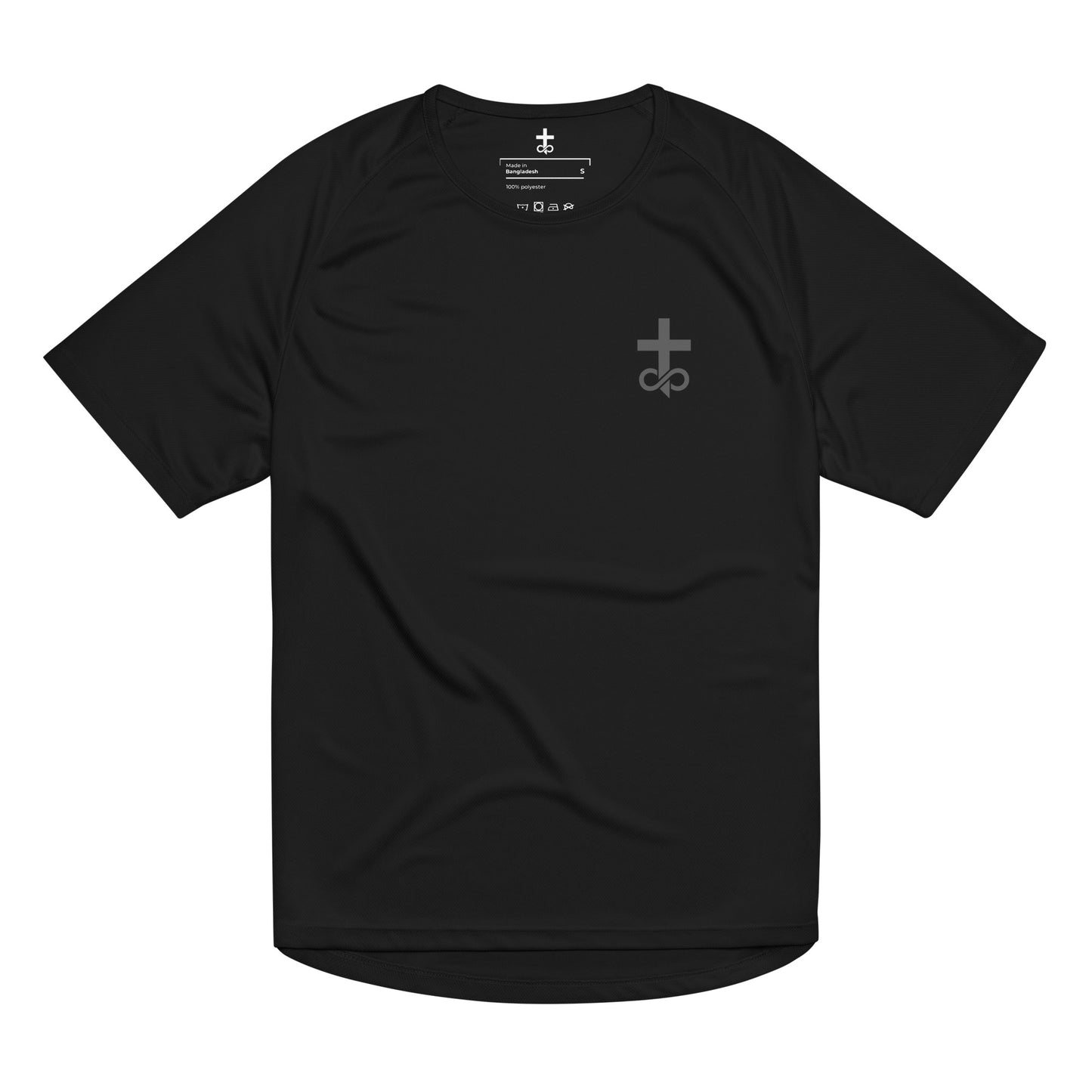 Grey American Jesus Fish T-Shirt